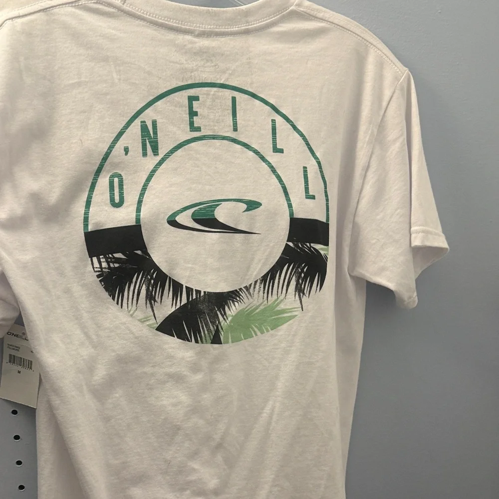 O'Neill White Tee with Graphic Logo